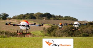 Drone swarming para pulverização